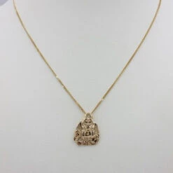 Pendentif Bouddha En Or -Vivalatina Boutiqe pendentif bouddha or 2