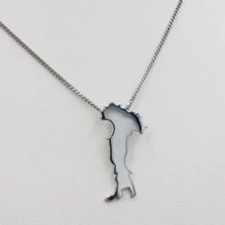 Pendentif Carte Italie En Or -Vivalatina Boutiqe pendentif carte italie or blanc 18 carats 2