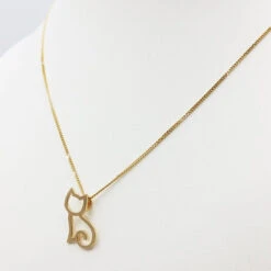 Pendentif Chat En Or 21 Pendentif Chat En Or -Vivalatina Boutiqe pendentif chat or jaune 18 carats