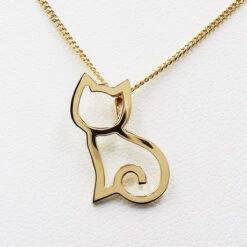 Pendentif Chat En Or 20 Pendentif Chat En Or -Vivalatina Boutiqe pendentif chat or jaune 18 carats 2