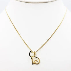 Pendentif Chat En Or 22 Pendentif Chat En Or -Vivalatina Boutiqe pendentif chat or jaune 18 carats 4