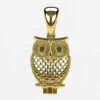 Collier Pendentif Chouette En Or 1 Collier Pendentif Chouette En Or -Vivalatina Boutiqe pendentif chouette hibou or jaune 18 carats Copy