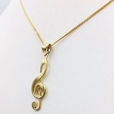 Pendentif Clé De Sol En Or 6 Pendentif Clé De Sol En Or – Image 4