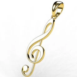 Pendentif Clé De Sol En Or 28 Pendentif Clé De Sol En Or -Vivalatina Boutiqe pendentif cle de sol or jaune 18 carats 2 Copy