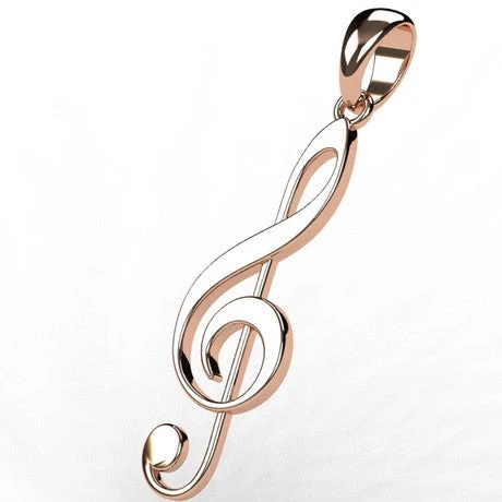 Pendentif Clé De Sol En Or 10 Pendentif Clé De Sol En Or – Image 8