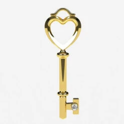 Pendentif Clef En Or -Vivalatina Boutiqe pendentif clef or jaune 18 carats Copy