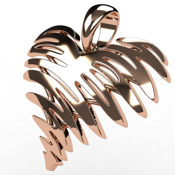 Pendentif Coeur En Or 18 Carats 6 Pendentif Coeur En Or 18 Carats – Image 4