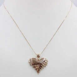 Pendentif Coeur En Or 18 Carats 29 Pendentif Coeur En Or 18 Carats -Vivalatina Boutiqe pendentif coeur original or rose 18k 1