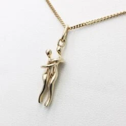 Pendentif Couple Amoureux -Vivalatina Boutiqe pendentif couple amoureux or 2