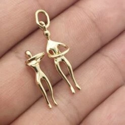 Pendentif Couple Amoureux -Vivalatina Boutiqe pendentif couple amoureux or 8