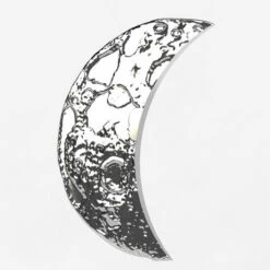 Collier Pendentif Croissant De Lune En Or