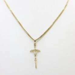 Pendentif Croix Christ En Or -Vivalatina Boutiqe pendentif croix christ or 3