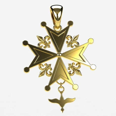Croix Huguenote En Or 17 Croix Huguenote En Or – Image 15