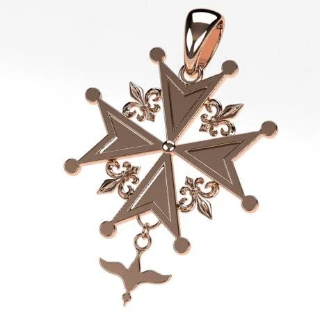 Croix Huguenote En Or 18 Croix Huguenote En Or – Image 16