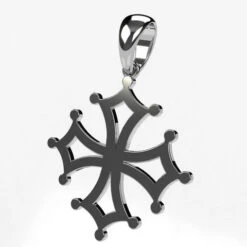 Pendentif Croix Occitane En Or 24 Pendentif Croix Occitane En Or -Vivalatina Boutiqe pendentif croix occitane or blanc 18 carats 2 Copy