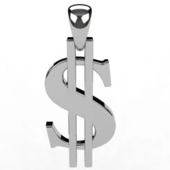 Pendentif Dollar En Or 15 Pendentif Dollar En Or -Vivalatina Boutiqe pendentif dollar en or blanc 18 carats