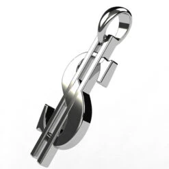 Pendentif Dollar En Or 17 Pendentif Dollar En Or -Vivalatina Boutiqe pendentif dollar en or blanc 18 carats 3