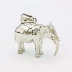 Collier Pendentif Élephant Or -Vivalatina Boutiqe pendentif elephant or blanc 18 carats 4