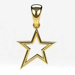 Pendentif Étoile En Or -Vivalatina Boutiqe pendentif etoile or jaune 18 carats Copy