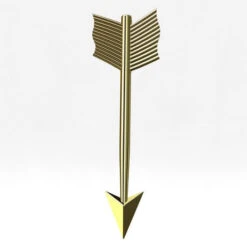 Pendentif Flèche 12 Pendentif Flèche -Vivalatina Boutiqe pendentif fleche or jaune 18 carats Copy