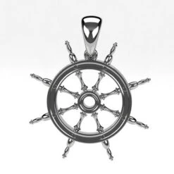 Pendentif Barre De Gouvernail En Or