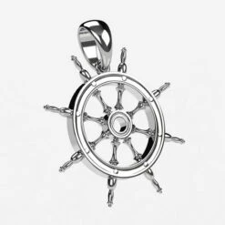 Pendentif Barre De Gouvernail En Or -Vivalatina Boutiqe pendentif gouvernail or blanc 18 carats 3 Copy