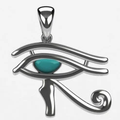 Pendentif Oeil D'Horus -Vivalatina Boutiqe pendentif horus or blanc 18 carats turquoise Copy