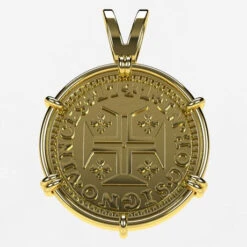 Pendentif Pièce De Monnaie En Or -Vivalatina Boutiqe pendentif piece de monnaie en or jaune 2 Copy