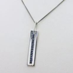 Pendentif Saphir Pour Homme 13 Pendentif Saphir Pour Homme -Vivalatina Boutiqe pendentif rectangle saphirs bleus homme 1