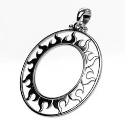 Pendentif Soleil En Or -Vivalatina Boutiqe pendentif soleil or blanc 18 carats 4 Copy