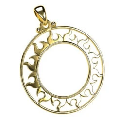 Pendentif Soleil En Or