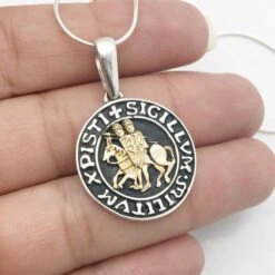 Pendentif Templier En Or 31 Pendentif Templier En Or -Vivalatina Boutiqe pendentif templier argent 7