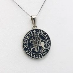 Pendentif Templier En Or 26 Pendentif Templier En Or -Vivalatina Boutiqe pendentif templier or blanc 1