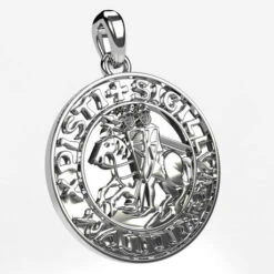 Pendentif Templier En Or 20 Pendentif Templier En Or -Vivalatina Boutiqe pendentif templier or blanc 18 carats 3 Copy