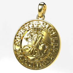 Pendentif Templier En Or 23 Pendentif Templier En Or -Vivalatina Boutiqe pendentif templier or jaune 18 carats 2 Copy