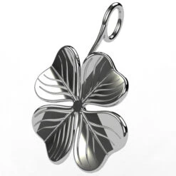 Pendentif Trèfle à Quatre Feuilles En Or 16 Pendentif Trèfle à Quatre Feuilles En Or -Vivalatina Boutiqe pendentif trefle 4 feuilles or blanc 18 carats 2