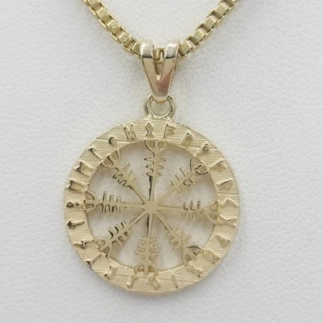 Pendentif Viking Vegvisir En Or 4 Pendentif Viking Vegvisir En Or – Image 2