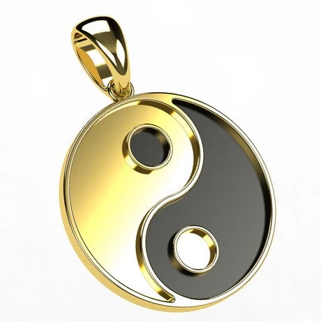 Collier Pendentif Yin Yang En Or 6 Collier Pendentif Yin Yang En Or – Image 4
