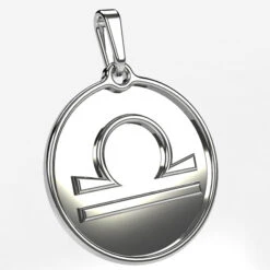 Pendentif Signe Astrologique Du Zodiaque En Or 27 Pendentif Signe Astrologique Du Zodiaque En Or -Vivalatina Boutiqe pendentif zodiaque balance or blanc 18 carats 3