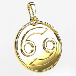 Pendentif Signe Astrologique Du Zodiaque En Or 32 Pendentif Signe Astrologique Du Zodiaque En Or -Vivalatina Boutiqe pendentif zodiaque cancer or jaune 18 carats 2 Copy