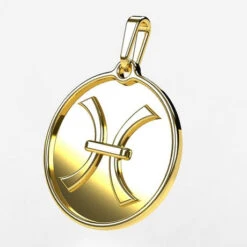 Pendentif Signe Astrologique Du Zodiaque En Or 40 Pendentif Signe Astrologique Du Zodiaque En Or -Vivalatina Boutiqe pendentif zodiaque poisson or jaune 18 carats 1 Copy