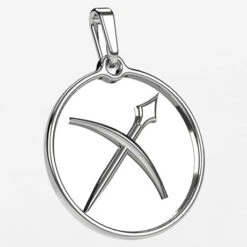 Pendentif Signe Astrologique Du Zodiaque En Or 41 Pendentif Signe Astrologique Du Zodiaque En Or -Vivalatina Boutiqe pendentif zodiaque sagittaire or blanc 18 carats 3
