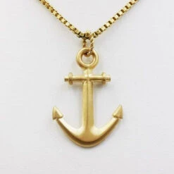 Pendentif Ancre De Marine 27 Pendentif Ancre De Marine -Vivalatina Boutiqe pendentifancreorjaune18carats 2