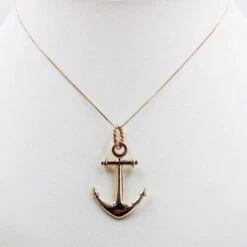 Pendentif Ancre De Marine 23 Pendentif Ancre De Marine -Vivalatina Boutiqe pendentifancreorrose18carats 1