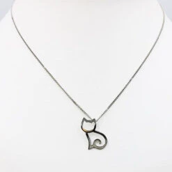 Pendentif Chat En Or 19 Pendentif Chat En Or -Vivalatina Boutiqe pendentifchatorblanc18carats 6