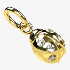 Pendentif Coccinelle En Or 21 Pendentif Coccinelle En Or -Vivalatina Boutiqe pendentifcoccinelleorjaune18carats3