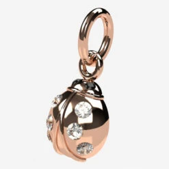 Pendentif Coccinelle En Or 25 Pendentif Coccinelle En Or -Vivalatina Boutiqe pendentifcoccinelleorrose18carats