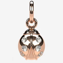 Pendentif Coccinelle En Or 23 Pendentif Coccinelle En Or -Vivalatina Boutiqe pendentifcoccinelleorrose18carats2