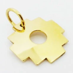 Pendentif Croix Andine Chakana 20 Pendentif Croix Andine Chakana -Vivalatina Boutiqe pendentifcroixandinechakanaor22carats 2