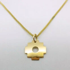 Pendentif Croix Andine Chakana 21 Pendentif Croix Andine Chakana -Vivalatina Boutiqe pendentifcroixandinechakanaor22carats 5